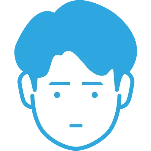 悩んでいる顔のアイコン