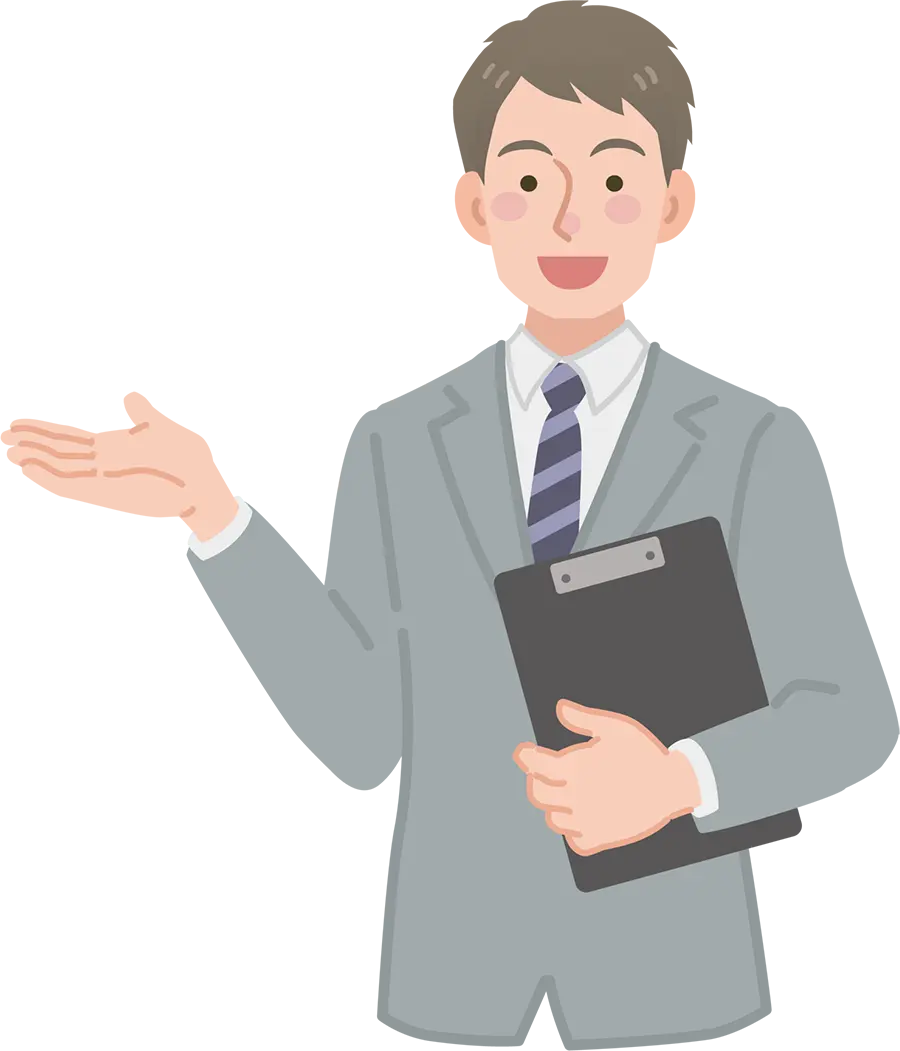 提案している男性