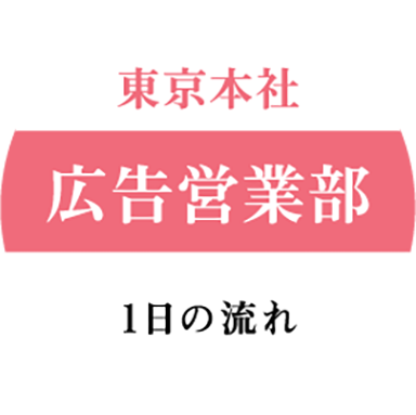 東京本社･広告営業部 一日の流れ